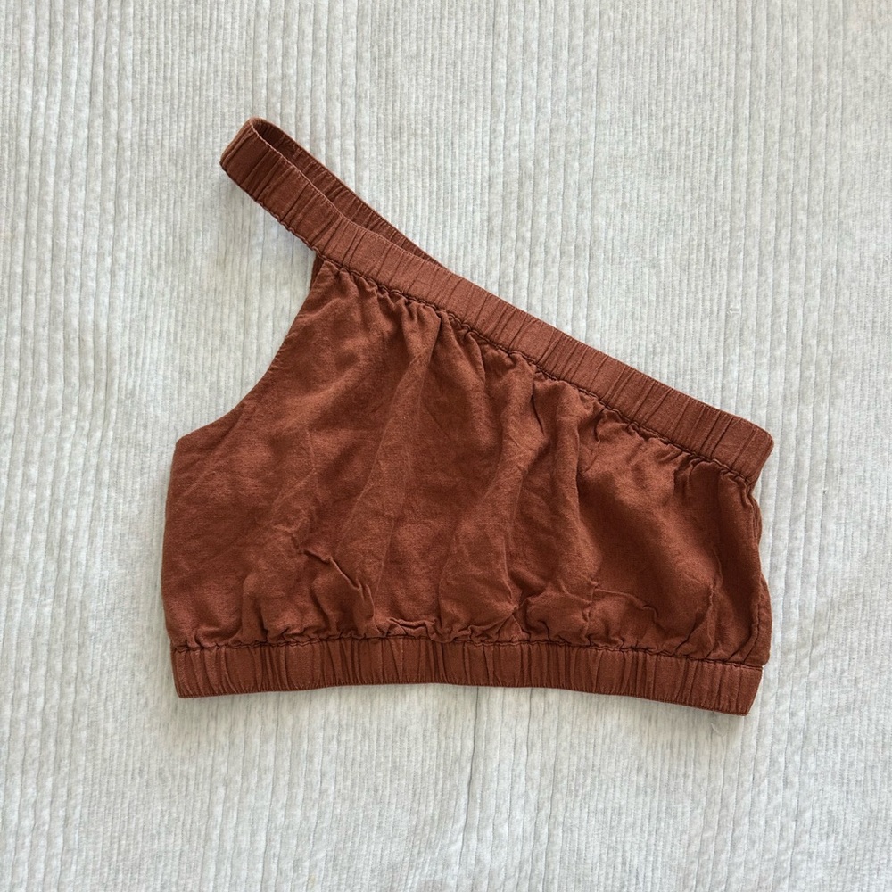 Abercrombie & Fitch Linen Top (Size Large)